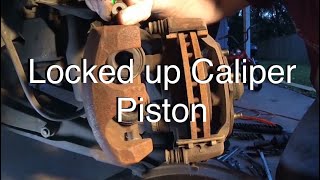 How I Diagnosed a Seized Caliper Piston [upl. by Sorac]