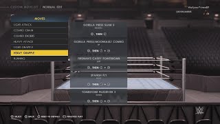 WWE 2K22  Luchasaurus Updated Moveset [upl. by Suired132]