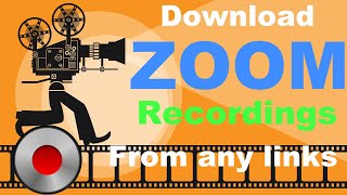 How to download ZOOM recordings from shared link easiest way [upl. by Anoyet]