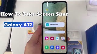 How to take screen shot on Samsung Galaxy A12 [upl. by Saisoj]