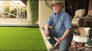 DIY  How to Install Artificial Grass on Dirt [upl. by Melessa]