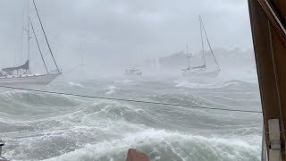 Boat Technician Films Storm At Cape Cod [upl. by Lertnahs]