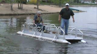 Hotwoods FishNSport 510 Pontoon Boat [upl. by Anih885]