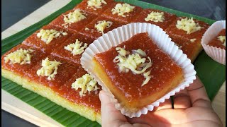 CASSAVA CAKE BARS  3 INGREDIENTS ONLY  EASY CASSAVA CAKE RECIPE [upl. by Menis139]