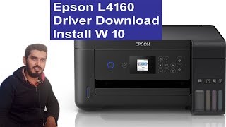 Epson L4160 Printer Driver Download And Install [upl. by Neelyad507]