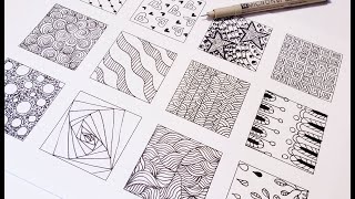 Easy Doodle Patterns  Beginner Basics [upl. by Ruthe652]