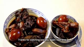 Pig trotter with vinegar  Chinese recipe  English sub [upl. by Tobie]