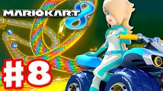 Mario Kart 8  Gameplay Part 8  50cc Lightning Cup Nintendo Wii U Walkthrough [upl. by Ynohtnacram51]