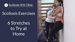 Scoliosis Exercises  6 Stretches to Try at Home [upl. by Yliah]