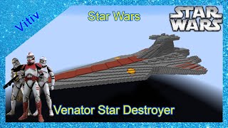 Star Wars VenatorClass Star Destroyer in Minecraft  Tutorial [upl. by Blinny]