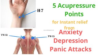 5 Acupressure Points For Anxiety and Depression [upl. by Karole]