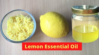 DIY Lemon Essential Oil  Homemade Lemon Zest Oil  How to Make Lemon Essential Oil at Home [upl. by Yngad]