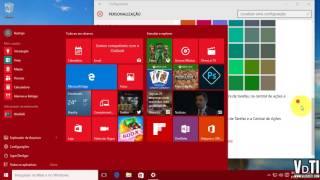 Como mudar cores do Windows 10  Menu iniciar papel de parede e tela de bloqueio login [upl. by Atterrol311]