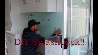 DIY Acrylic Splashback Laundry Renovation Part 6 [upl. by Oralia]