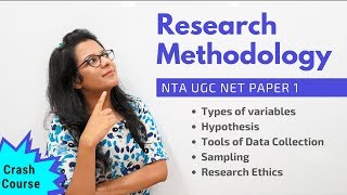 NTA UGC NET Paper 1 Research Methodology Crash Course [upl. by Nwahs195]