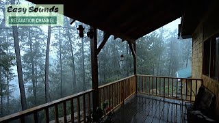 ⛈⛈Heavy Rain🌨🌨 and ⚡Thunder⚡ in the FarmhouseRain Storm Deep in the FORESTSleepStudyRelax [upl. by Ping]