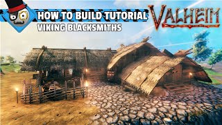 Valheim  How to build a Viking House  Viking Blacksmiths Building Guide [upl. by Auston]