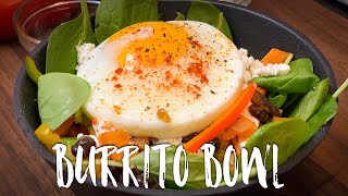 PETIT DEJEUNER COMPLET  BURRITO BOWL HEALTHY [upl. by Gaven896]