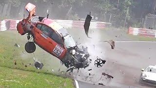 NÜRBURGRING FAILS amp MISTAKES Compilation Racing Nordschleife 24H Nürburgring VLN NLS [upl. by Kiona]