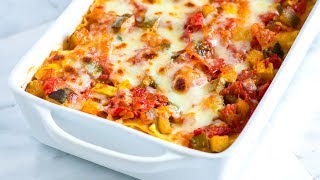 Easy Vegetable Lasagna Recipe  How to Make Fresh Vegetable Lasagna [upl. by Woodring]