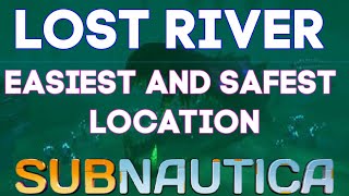 The Easiest And Safest Way To Get Into The Lost River In Subnautica  Lost River Safe Entrance  HD [upl. by Yanaton]