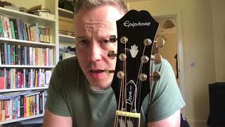 Epiphone Dove Pro electro acoustic guitar  first impressions [upl. by Amikehs]