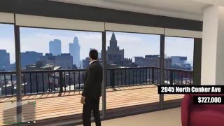 GTA V Online ALL STILT APARTMENT INTERIORS AND VIEWS Executives and Other Criminals Update [upl. by Uziel]