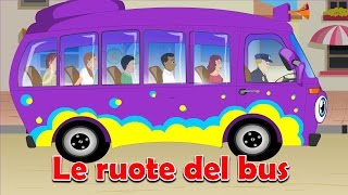 Le ruote del bus  Wheels on the bus in Italian  Canzoni per bambini [upl. by Sualakcin683]