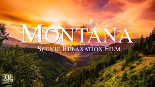 Montana 4K Scenic Relaxation Film  Montana Drone Video  Glacier National Park [upl. by Enyad69]