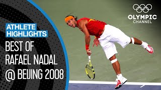 Rafael Nadals golden journey at Beijing 2008  Athlete highlights [upl. by Ynafit37]