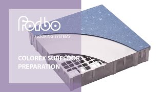 Colorex  Subfloor preparation  Instruction video  Forbo Flooring Systems [upl. by Carlie]