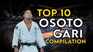 Top 10 Judo Osoto gari Compilation Highlights  大外刈 [upl. by Mable]