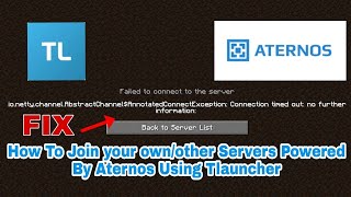 Tlauncher How To Join your ownother Servers Powered by Aternos [upl. by Klayman519]