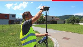 How to use the Leica GS18 T GNSS RTK rover [upl. by Eenej440]