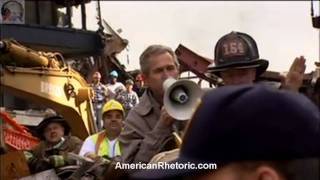 George W Bush  911 Bullhorn Speech [upl. by Jobey]