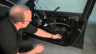 Removing BMW Door Panel amp Replacing Window Regulator [upl. by Oiludbo]