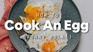 How to Cook an Egg Runny Yolk  Minimalist Baker Recipes [upl. by Arraes]