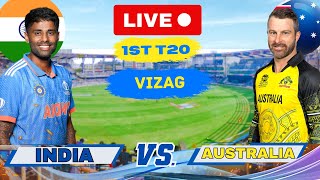 Live India vs Australia 1st T20 Match Live Score amp Commentary  Live Cricket Today IND vs AUS [upl. by Busby]