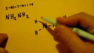 Lewis Dot Structure of NH2NH2 Hydrazine [upl. by Hedwiga]