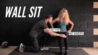 How to do the Wall Sit  Variations and Common Mistakes [upl. by Berger]