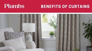 The Benefits of Curtains  Plumbs made to measure window service [upl. by Ahsiekim]