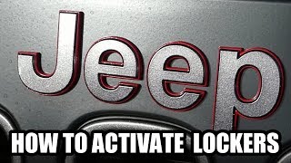 HOW TO ENGAGE LOCKERS JEEP RUBICON [upl. by Sinnylg]