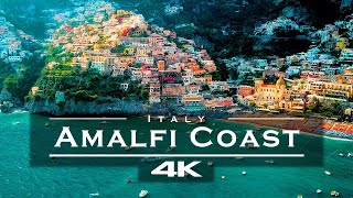 Amalfi Coast Italy 🇮🇹  by drone 4K [upl. by Terpstra209]