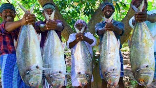 BONELESS FISH PEPPER FRY  Giant Trevally Fish Cutting amp Cooking  Easy and Simple Fish Fry Recipe [upl. by Albina871]