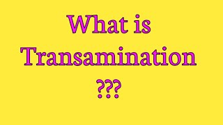 Transamination  Mechanism and examples of transamination [upl. by Nari]