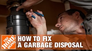 How to Fix a Garbage Disposal  The Home Depot [upl. by Eseilana]