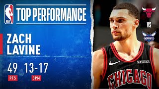 Zach LaVine GOES OFF For CareerHigh 49 PTS with 13 3PM [upl. by Chiquia187]