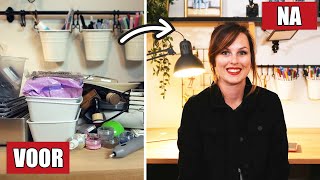 BUREAU OPRUIMEN EN ORGANISEREN  BUDGET MAKEOVER [upl. by Milzie]