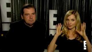 Brendan Coyle and Joanne Froggatt Downton Abbey Interview [upl. by Eanej]