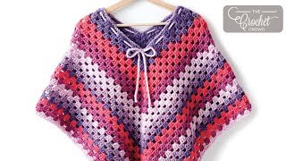 How to Crochet Easy Child Poncho [upl. by Saleem]